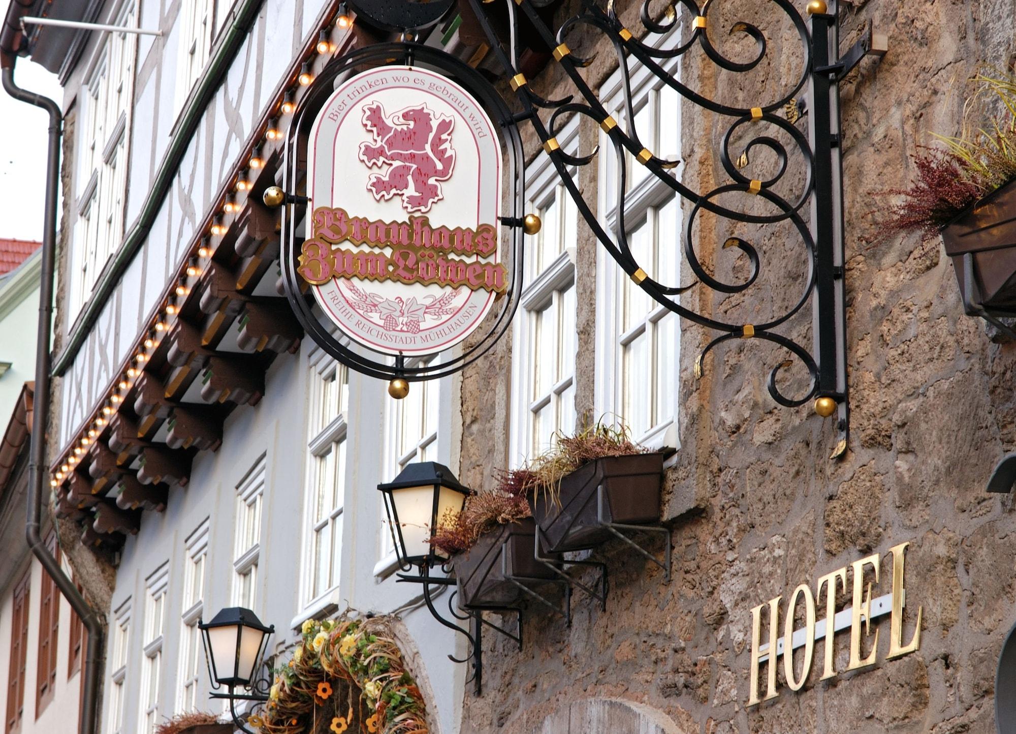 מלון Mühlhausen Brauhaus Zum Loewen מראה חיצוני תמונה